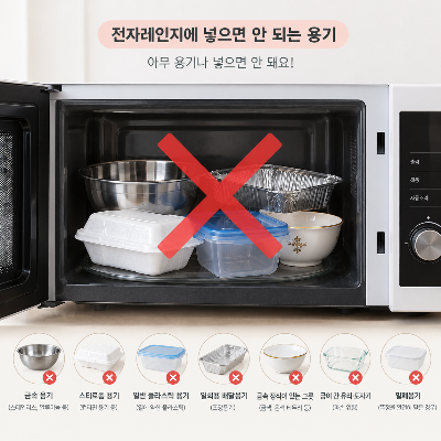 전자레인지에 넣으면 안 되는 용기가 있는 이유