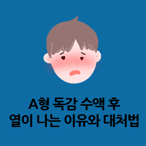 A형 독감 수액 후 열이 나는 이유와 대처법