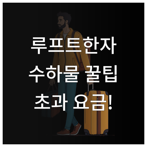 루프트한자 위탁수하물 규정과 초과 요..