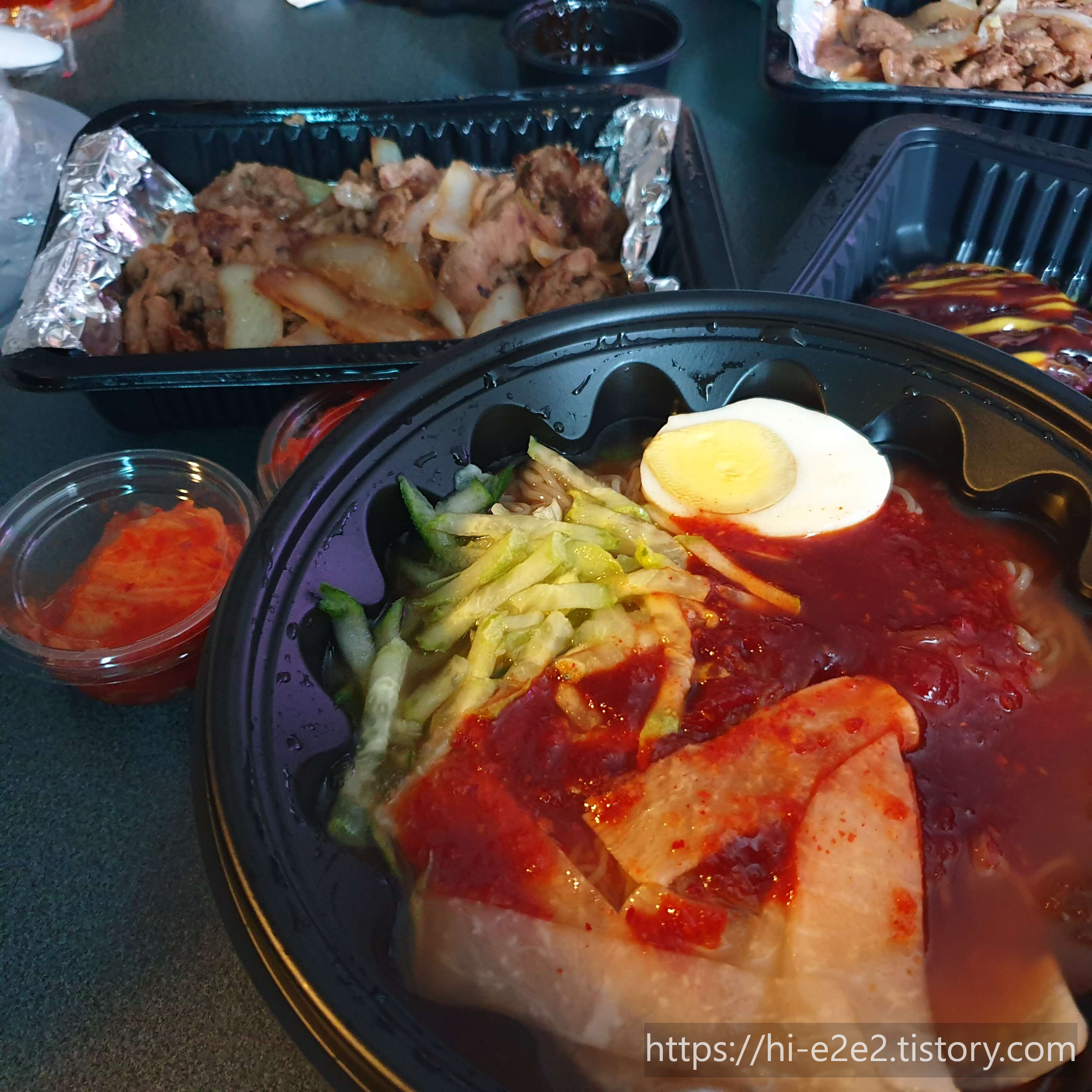 물비빔냉면 + 직화숯불고기