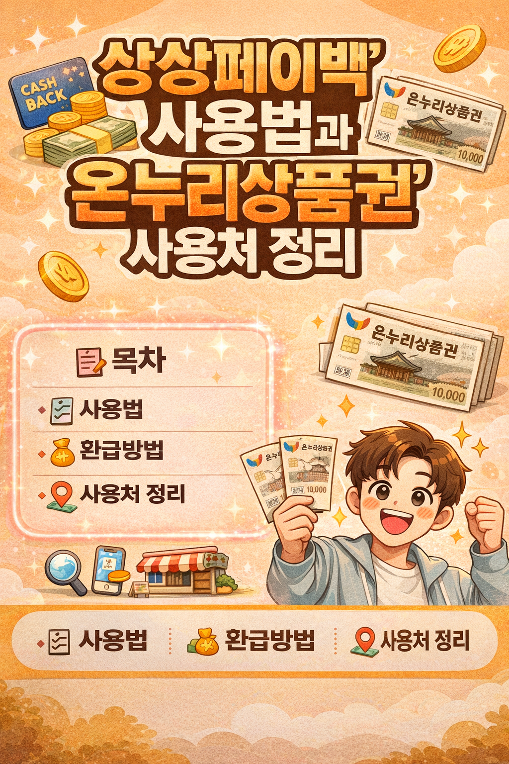 상상페이백 사용법과 온누리상품권 사용처 총정리