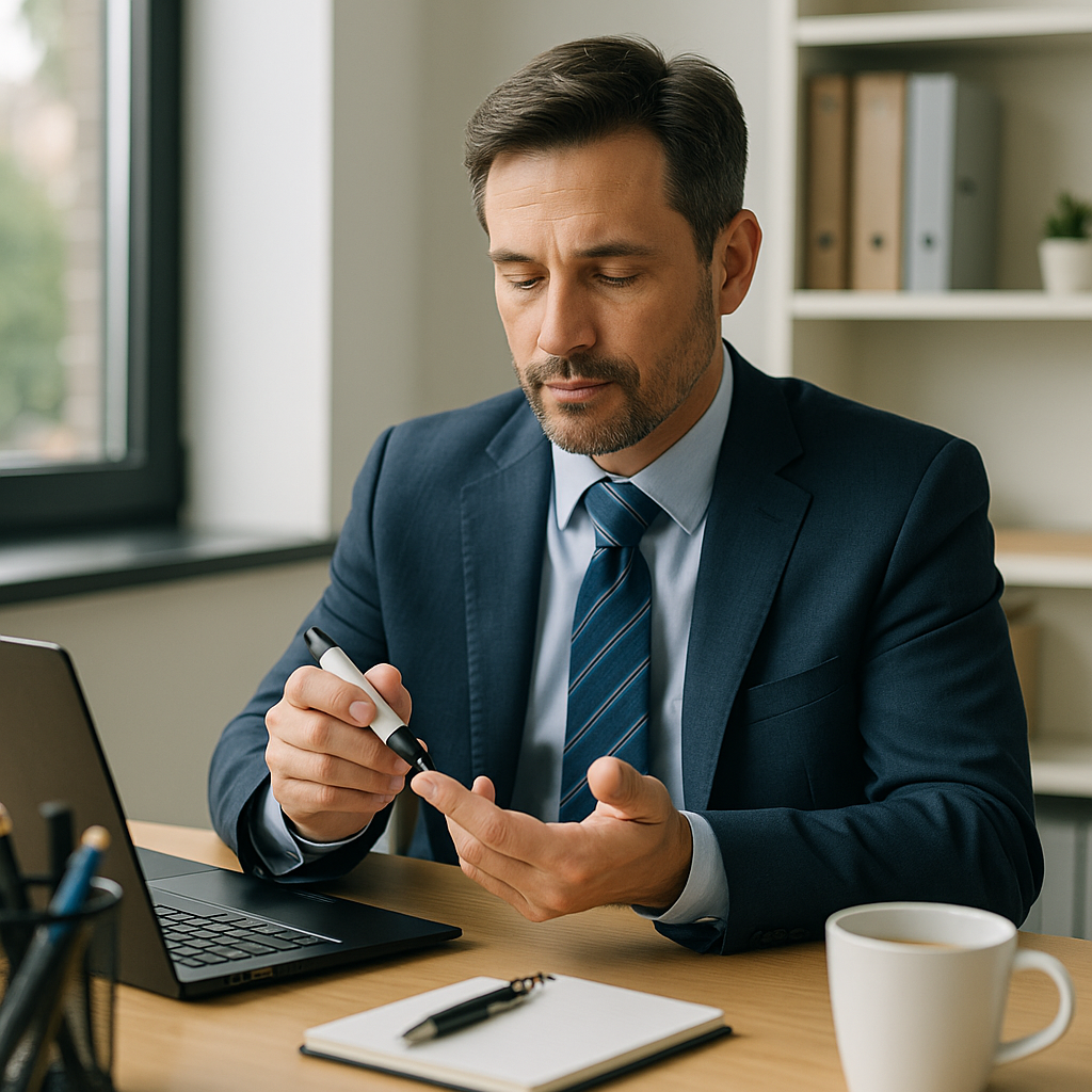 40대 직장인 혈당관리 (식사, 운동, 스트레스) 관련 사진