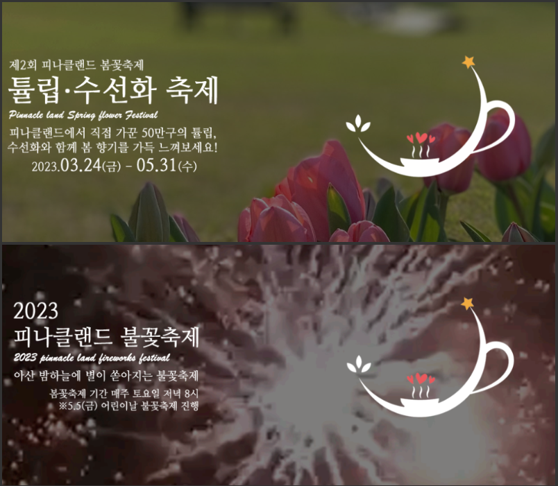 아산 피나클랜드 튤립 축제.생방송투데이.일정.가는길.주차장.2023년안내