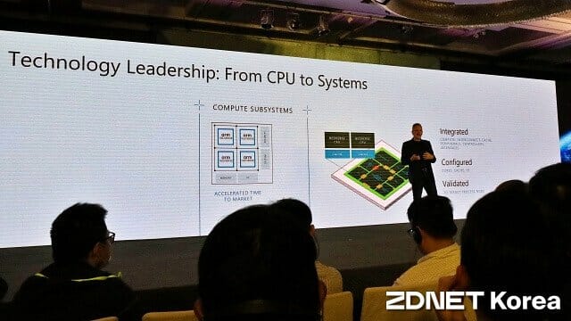 르네 하스 CEO는 &rdquo;각종 반도체를 기능별로 나누어 한계를 극복하려는 시도가 계속될 것&rdquo;이라고 설명했다.