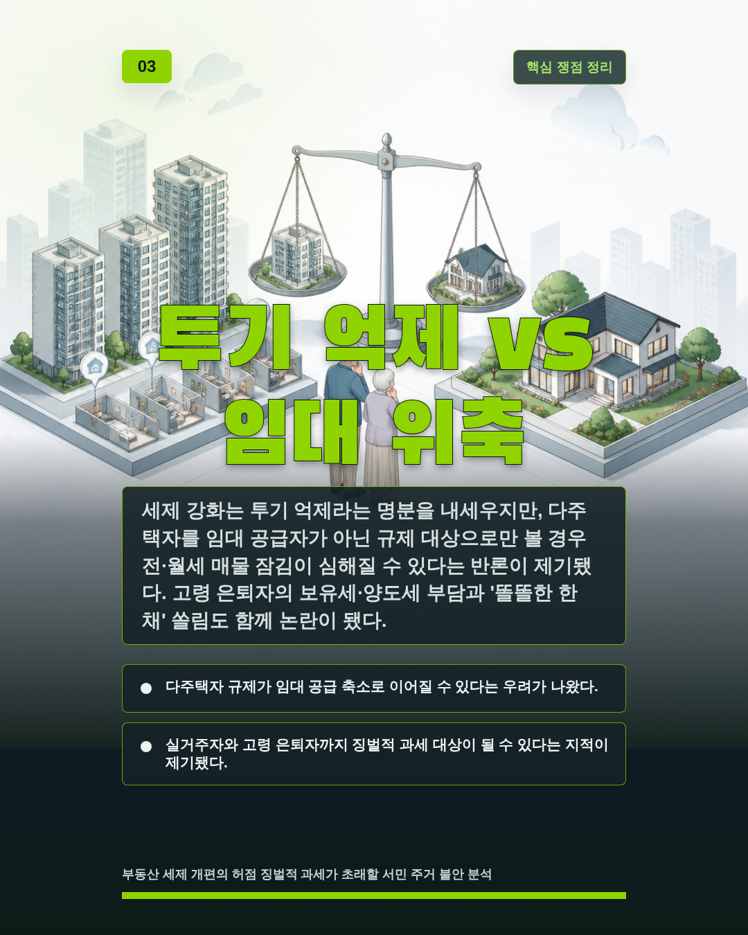 투기 억제 vs 임대 위축