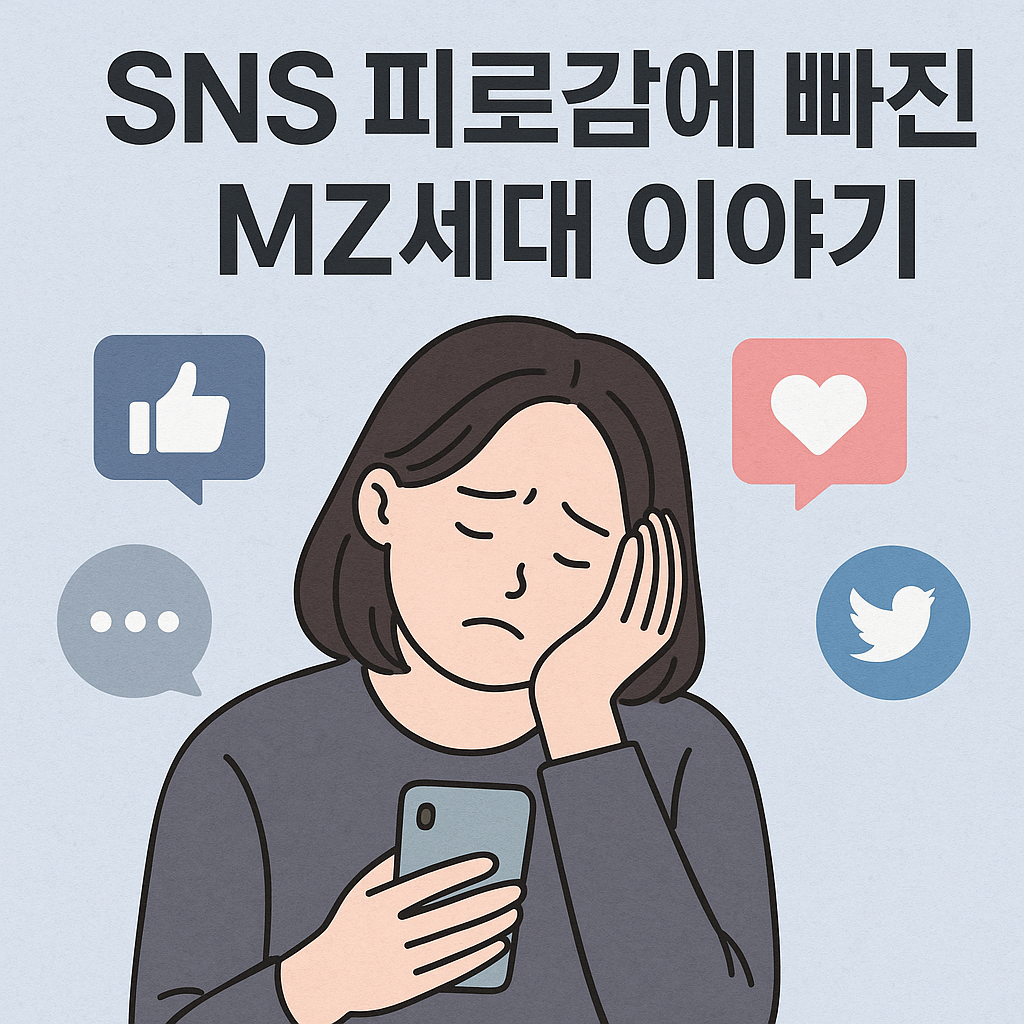 SNS 피로감에 빠진 MZ세대 이야기