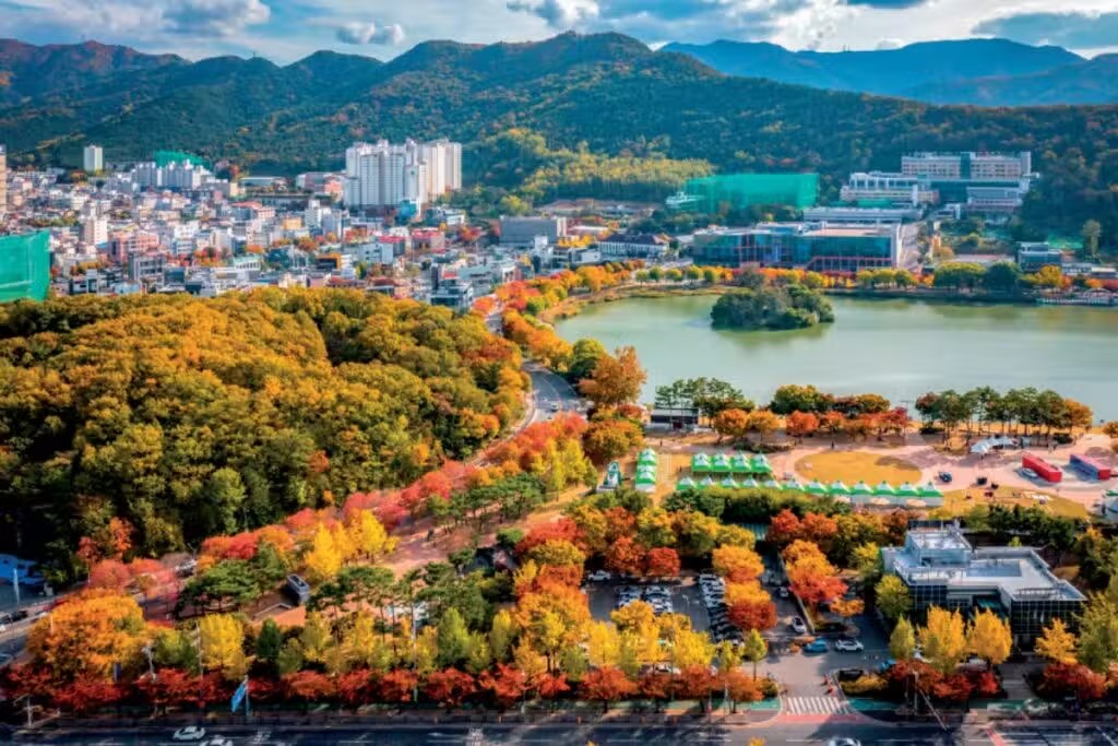 덜 알려진 단풍 명소 3군데 (장태산 자연휴양림, 금정산, 상화동산)