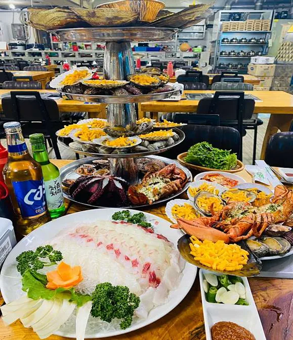 대천가자조개구이