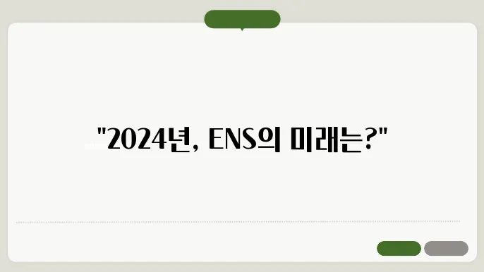 2024년 ENS의 규제 환경