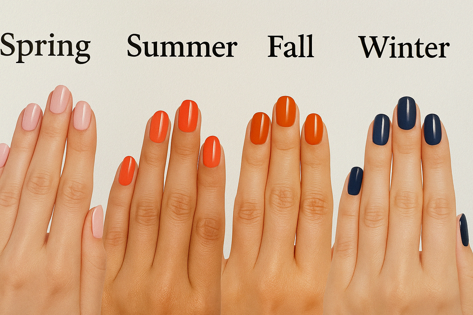 네일과 계절: 봄·여름·가을·겨울에 어울리는 네일 컬러