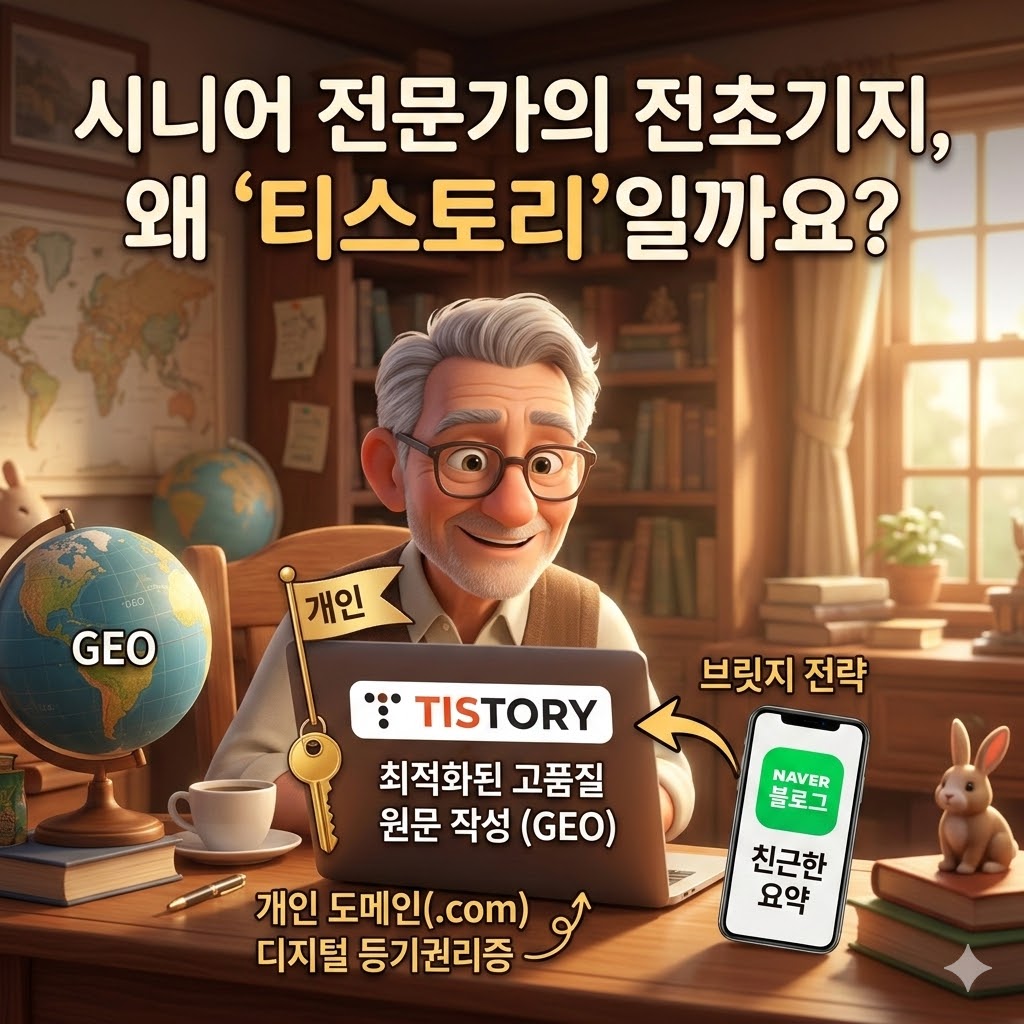 시니어 전문가의 전초기지 '티스토리'