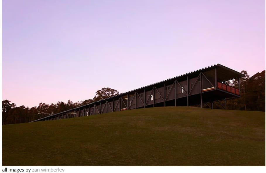 교량의 놀라운 변신 Bundanon's new art museum and bridge for creative learning are built to endure climate change