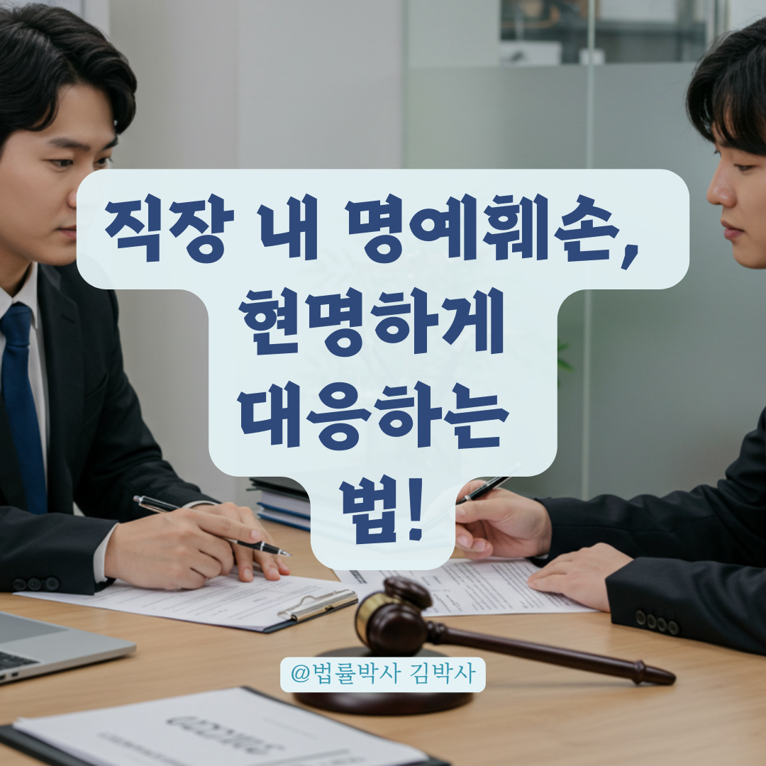 직장 내 갈등이 법적 문제로 번졌을 때, 명예훼손 소송 진행 시 알아둘 핵심 포인트.