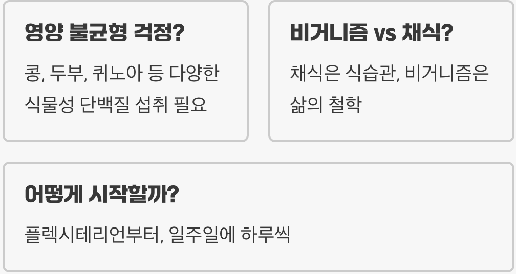 채식주의자의 의미와 종류, 비건부터 플렉시테리언까지 정리