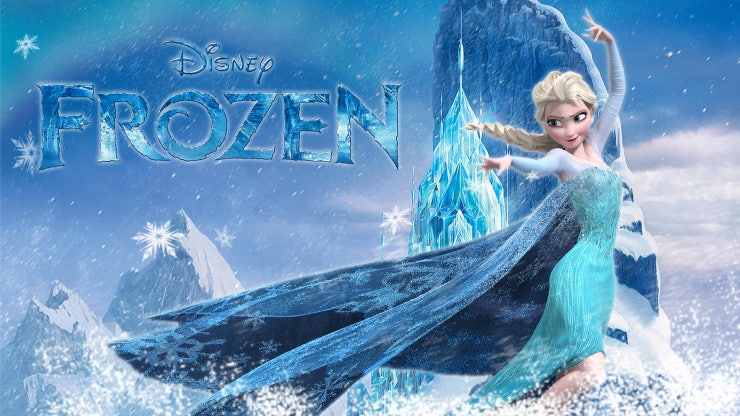 얼음 왕국을 배경으로 마법을 사용하는 엘사와 안나의 시즌3 포스터 콘셉트