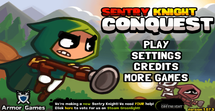 센트리-나이트3-컨퀘스트-플래시게임-메인-화면