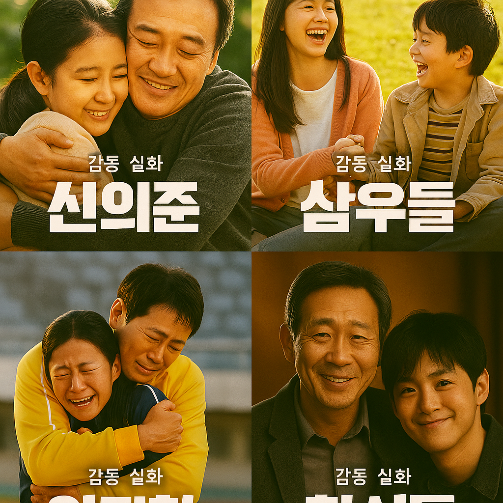 감동적인 실화 한국영화 포스터 모음