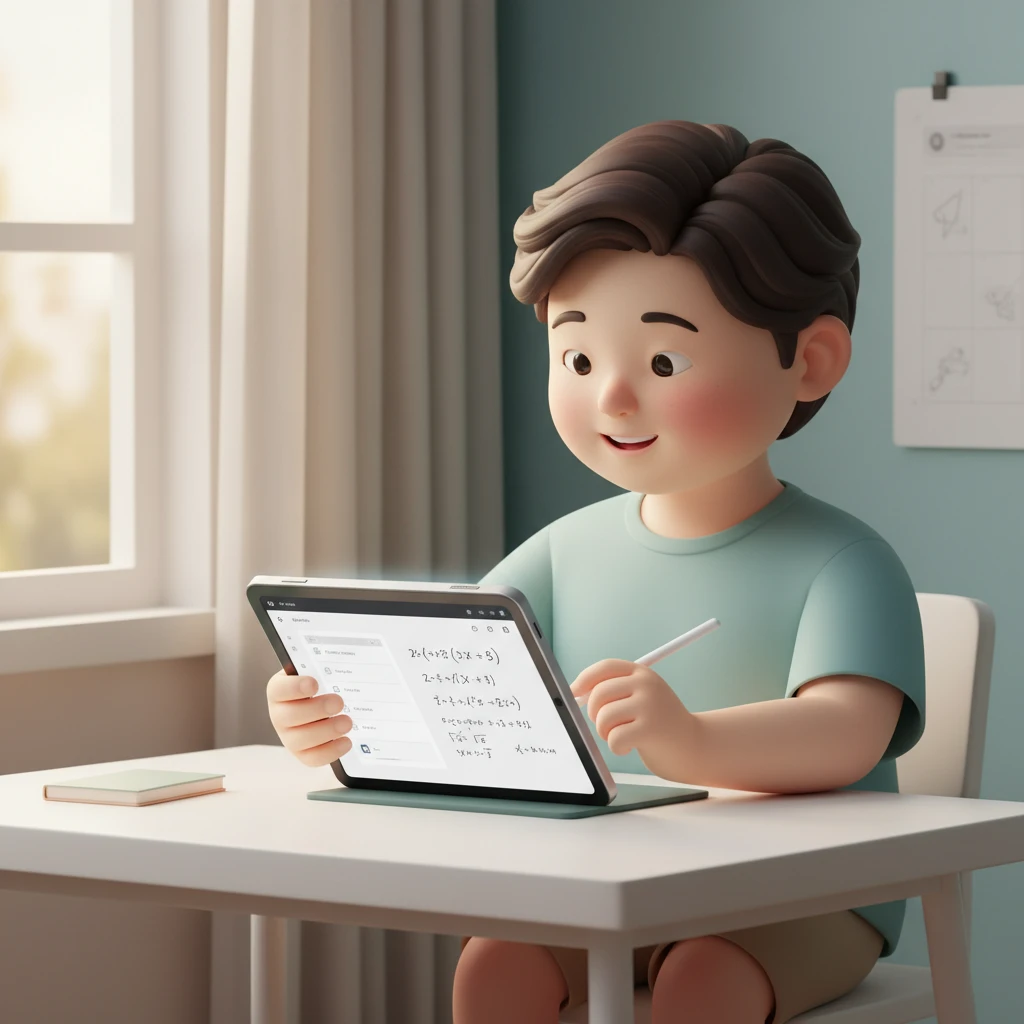 중학생 자기주도 학습을 위한 태블릿 ..