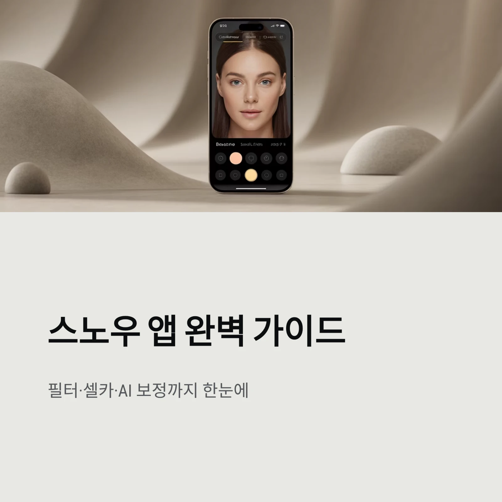 스노우(SNOW) 앱 완벽 가이드 ❘ 필터·셀카·AI 보정까지 한눈에