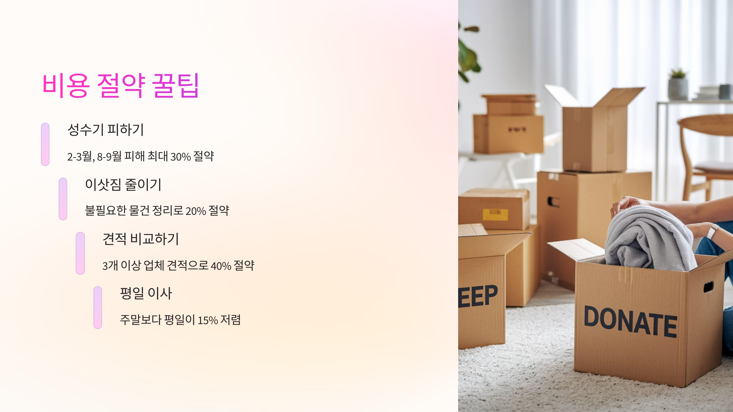 포장이사 비용 절약하는 꿀팁 💰