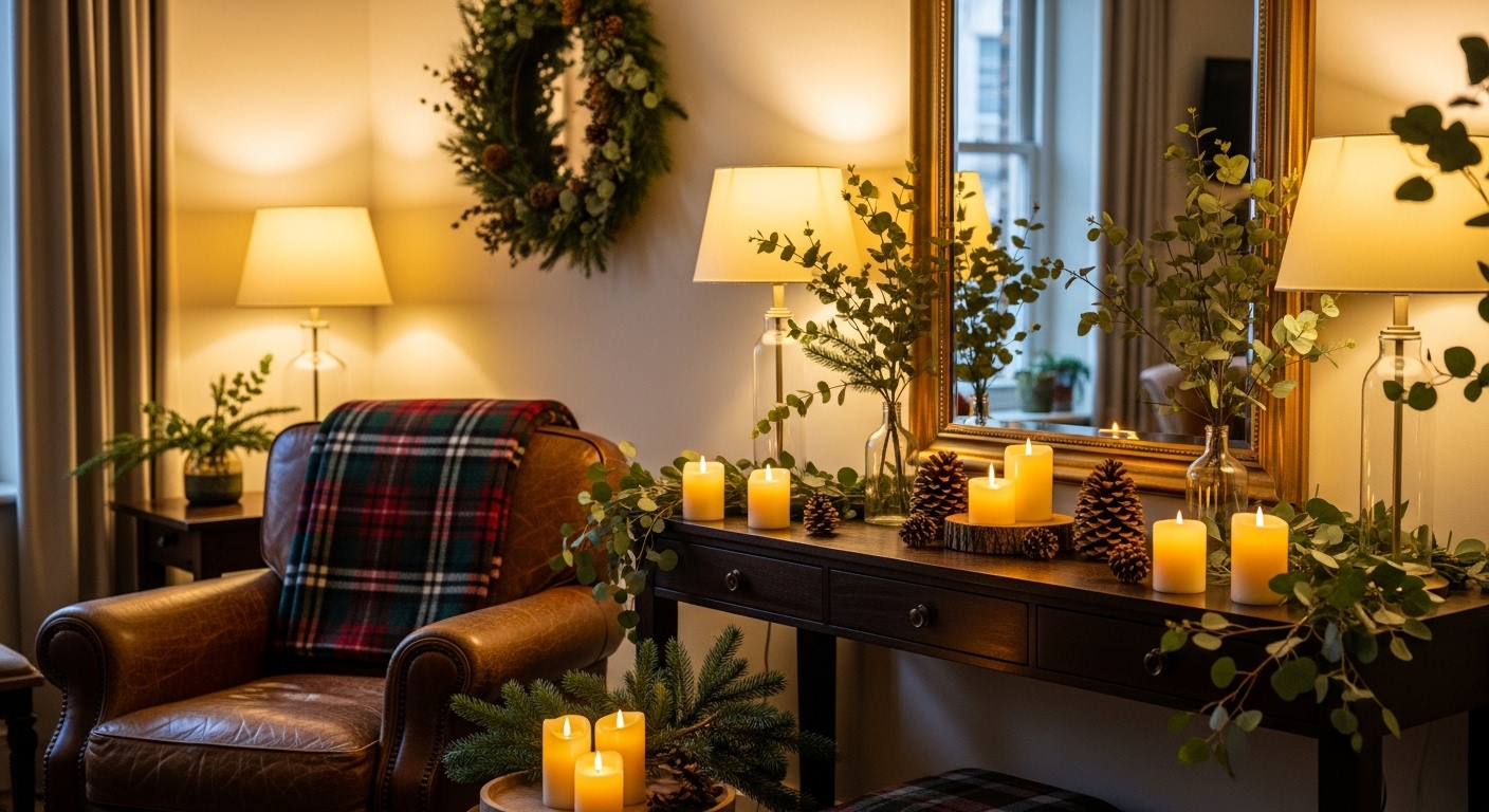 벽난로 없이도 완성하는 랄프 로렌 크리스마스 인테리어 비법