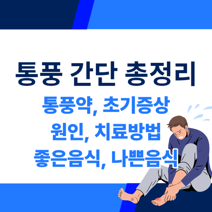 통풍약, 초기증상, 전조증상, 원인, 치료방법, 좋은음식, 나쁜음식
