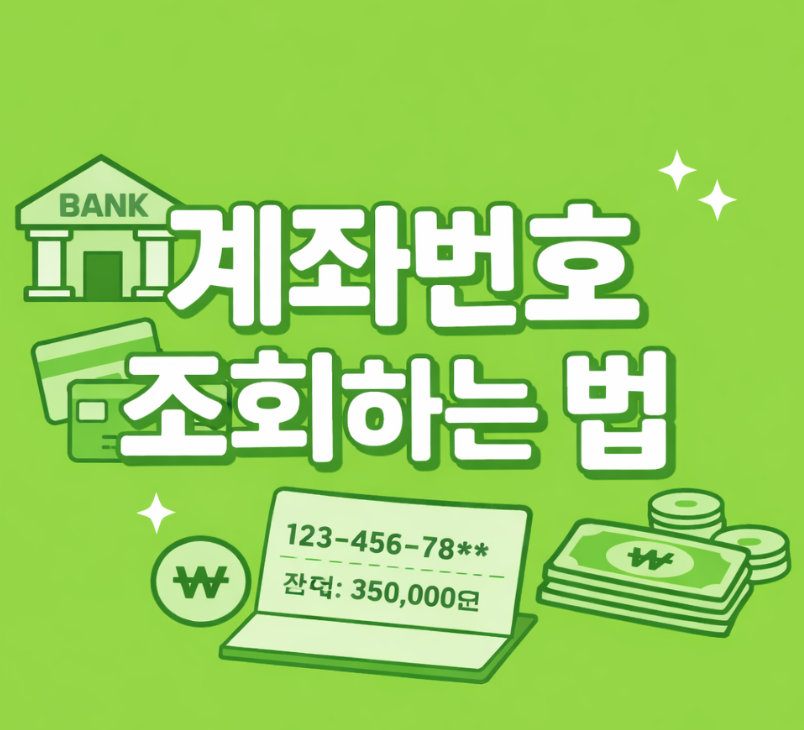 계좌번호 찾는 방법