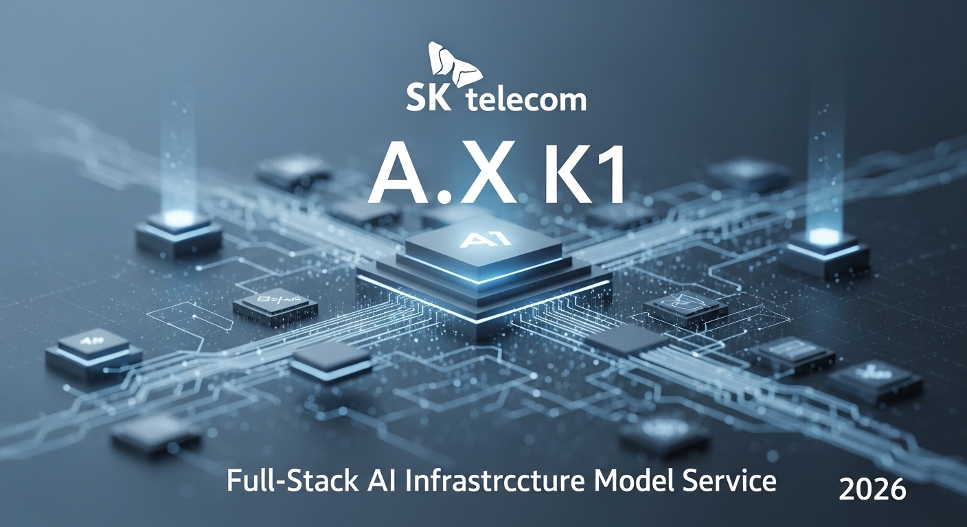 SK텔레콤 A.X K1 풀스택 AI 인프라 모델 서비스 블루그레이 2026