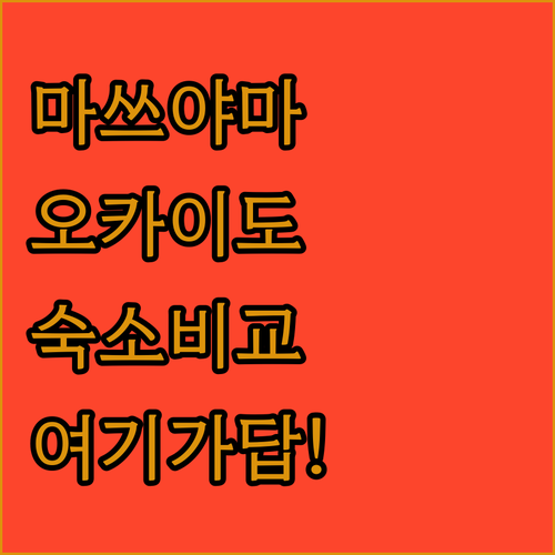 일본 마쓰야마 호텔 추천 및 오카이도..