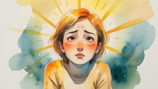 ESFP는 활기와 따뜻함으로 주변을 환하게 비추는 사람입니다. 하지만 그 밝음 뒤에 눌려 있던 감정과 눈물은 결국 울화가 되어 자신을 병들게 할 수 있습니다에 관한 그림