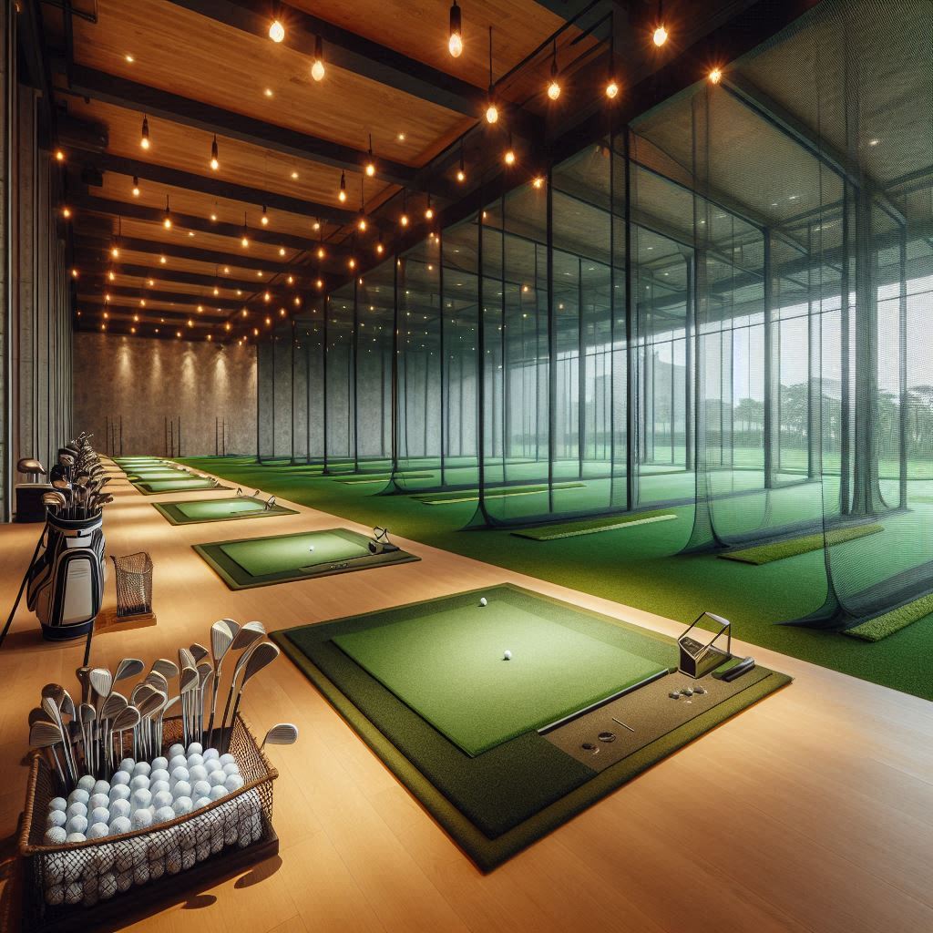 실내골프연습장 배경