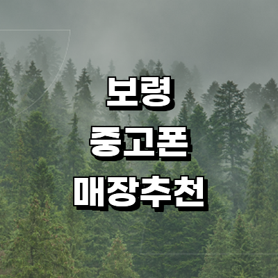 보령시 중고폰