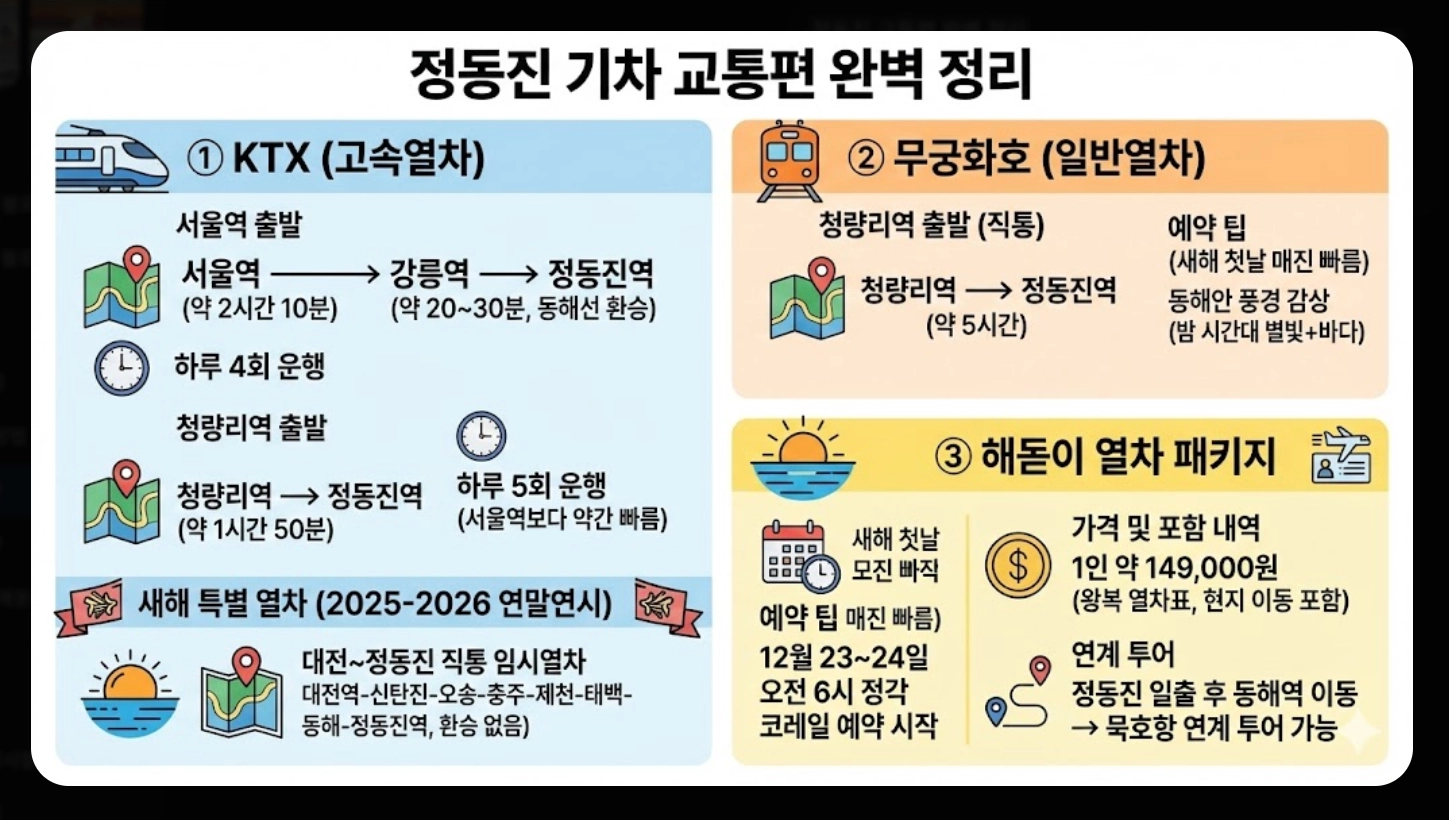 정동진 일출 시간 2026 완벽 가이드