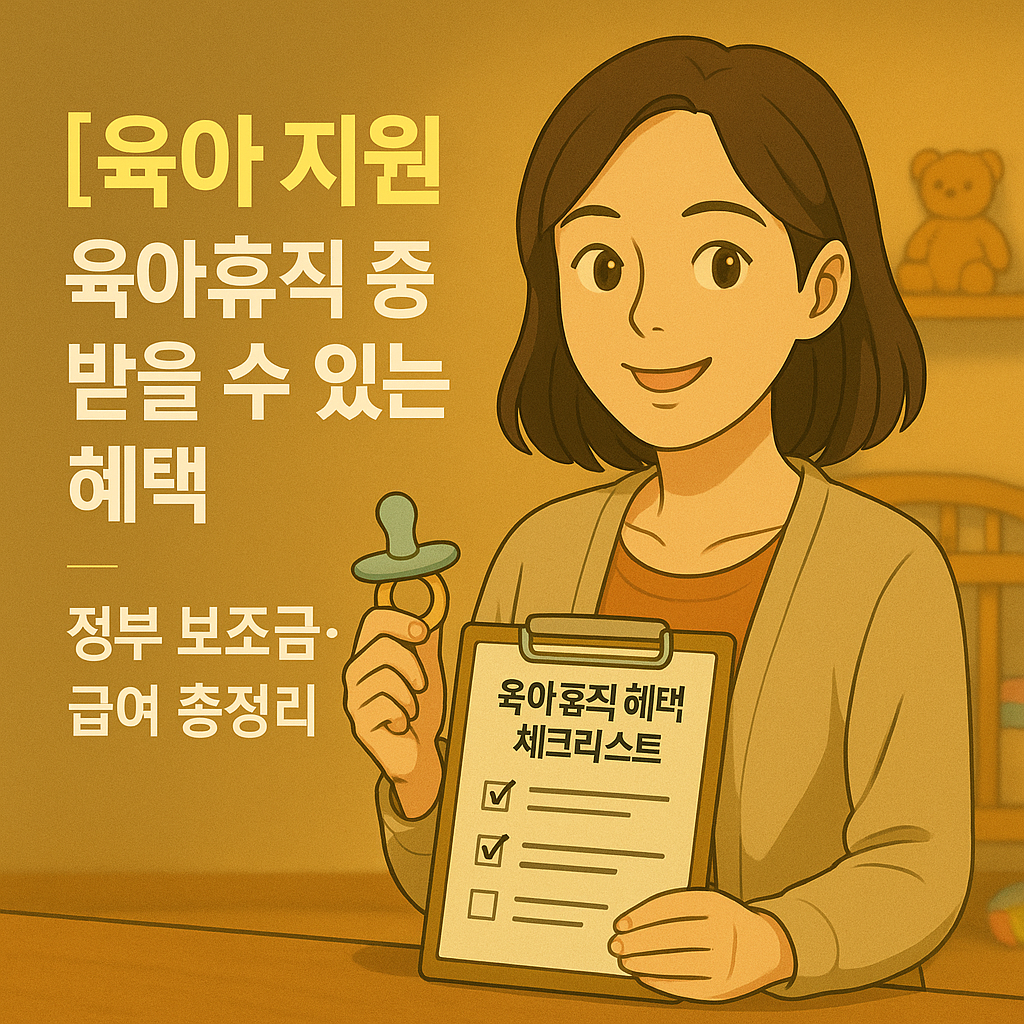 [육아 지원] 육아휴직 중 받을 수 있는 혜택 ｜ 정부 보조금&middot;급여 총정리