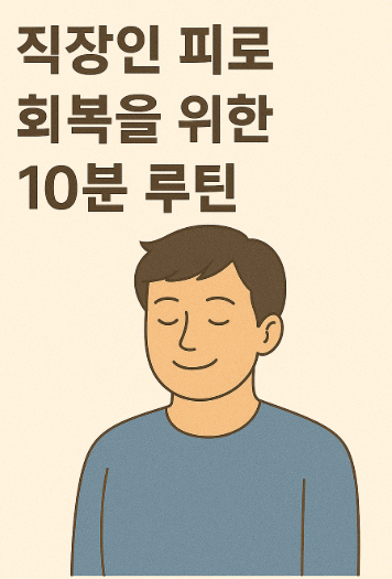 직장인 피로 회복읠 위한 10분 루틴 사진