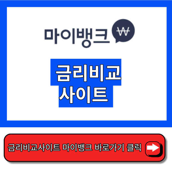 금리비교사이트 마이뱅크에서 예금비교