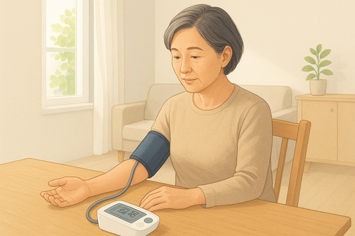 가정용 혈압계 사용법 사진