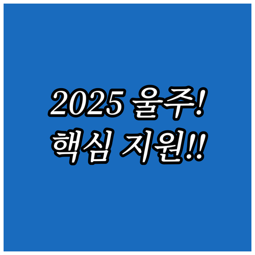 2025 울주 산모 신생아 지원 자격..