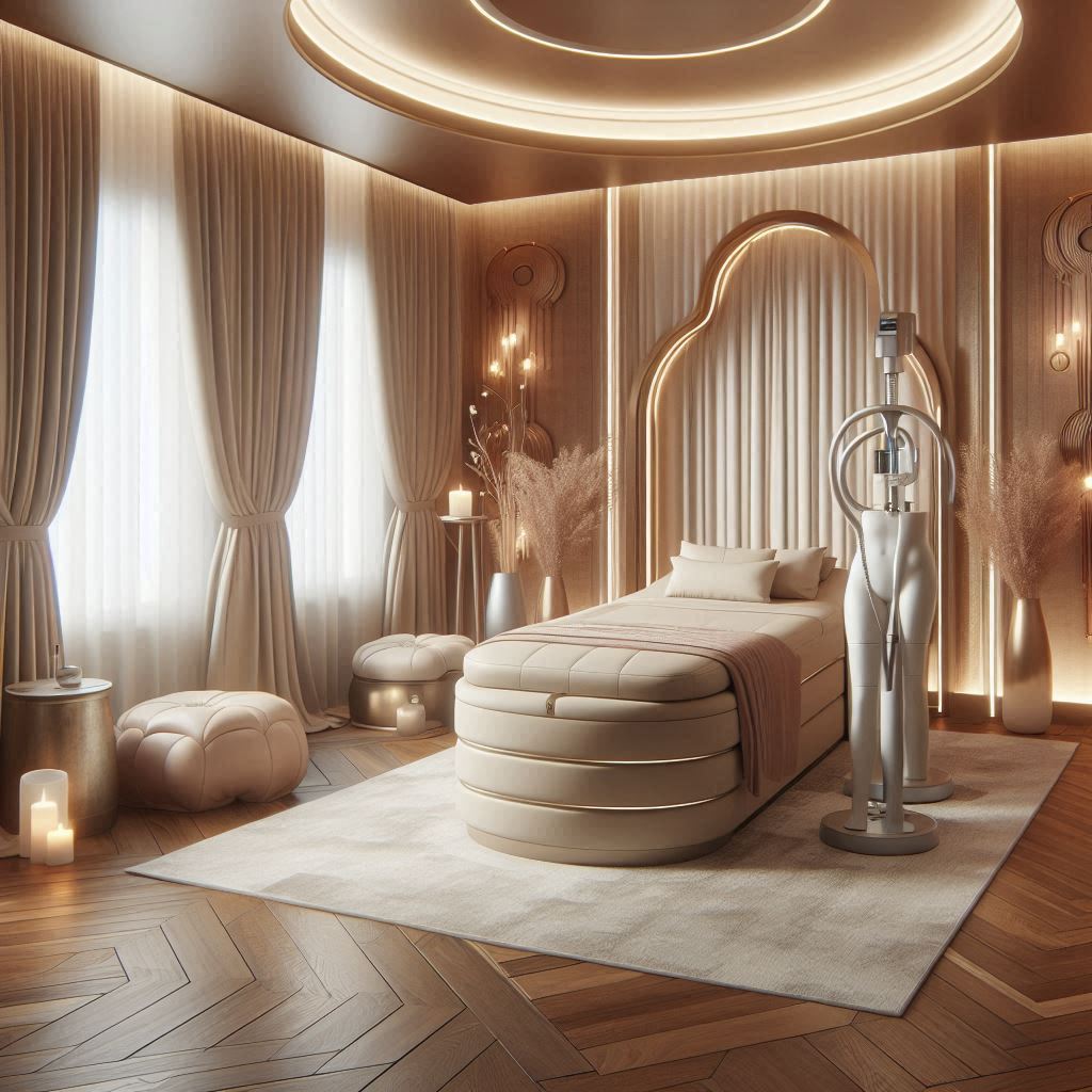 피부,체형관리 샵 배경