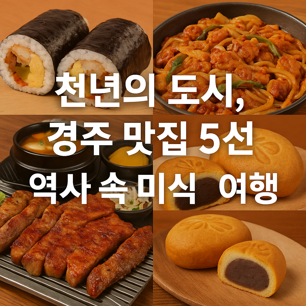 📍역사와 맛이 살아있는 도시, 경주 맛집 추천 BEST 5