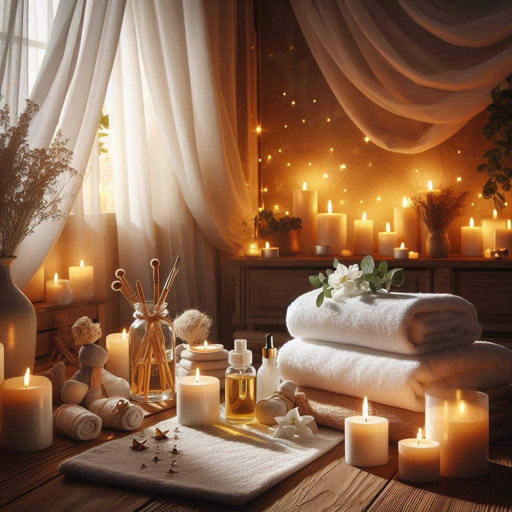 피부,체형관리 샵 배경