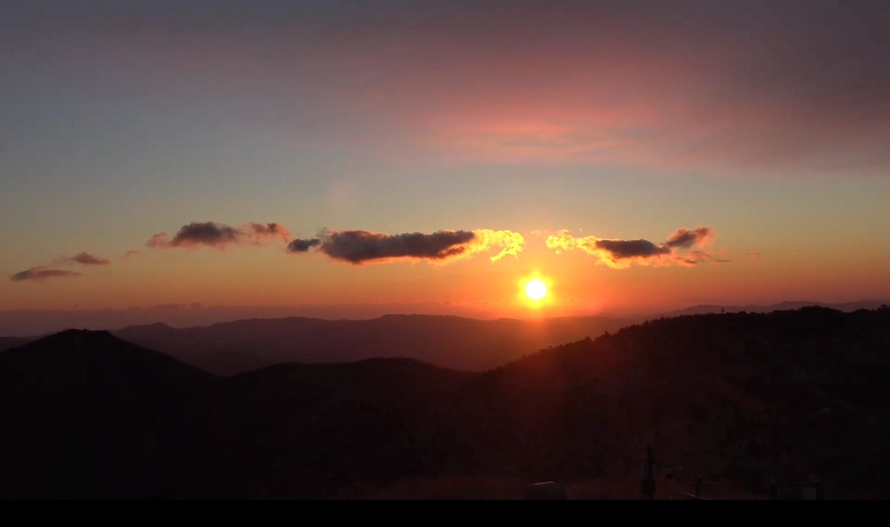 태백산 일몰