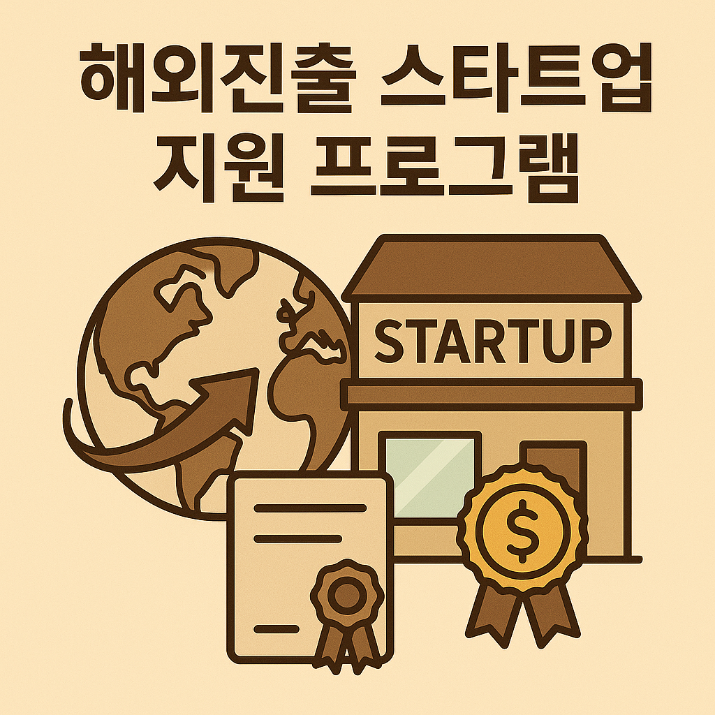 해외진출 스타트업 지원 프로그램 포스터 이미지