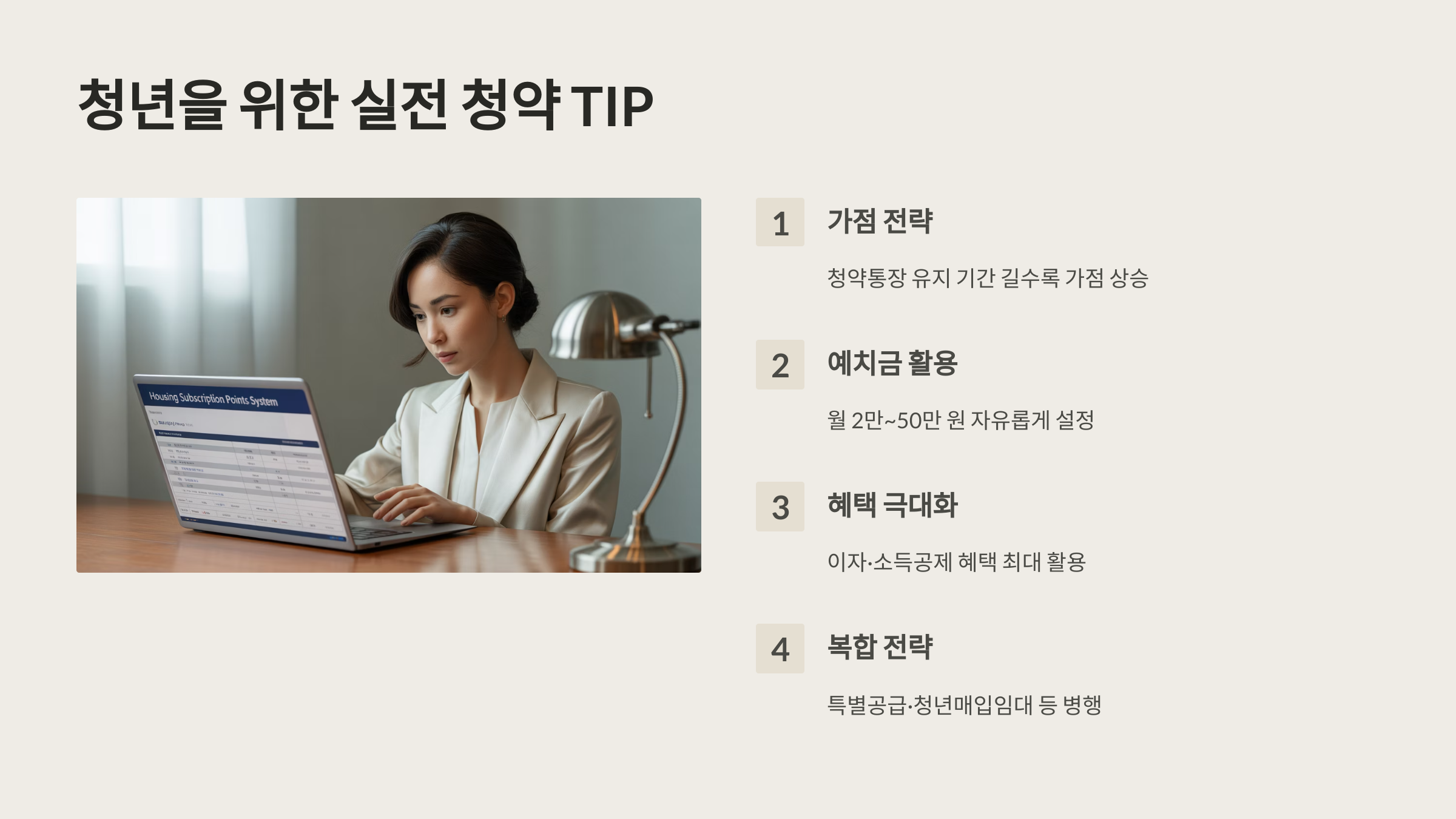 청년을 위한 실전 청약 팁