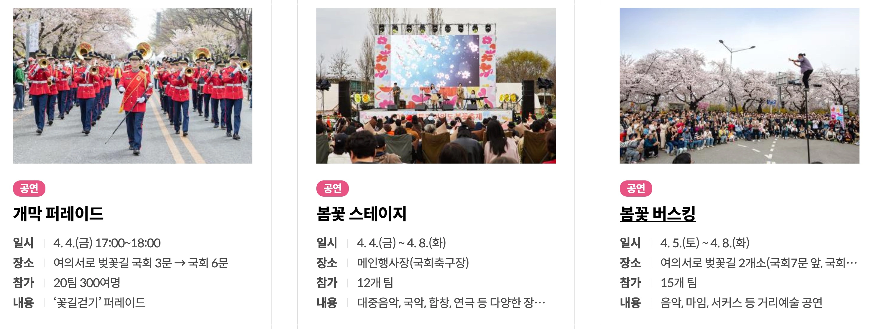 여의도 봄꽃축제