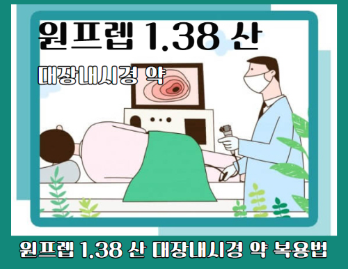 원프렙 1.38 산 대장내시경약 복용법