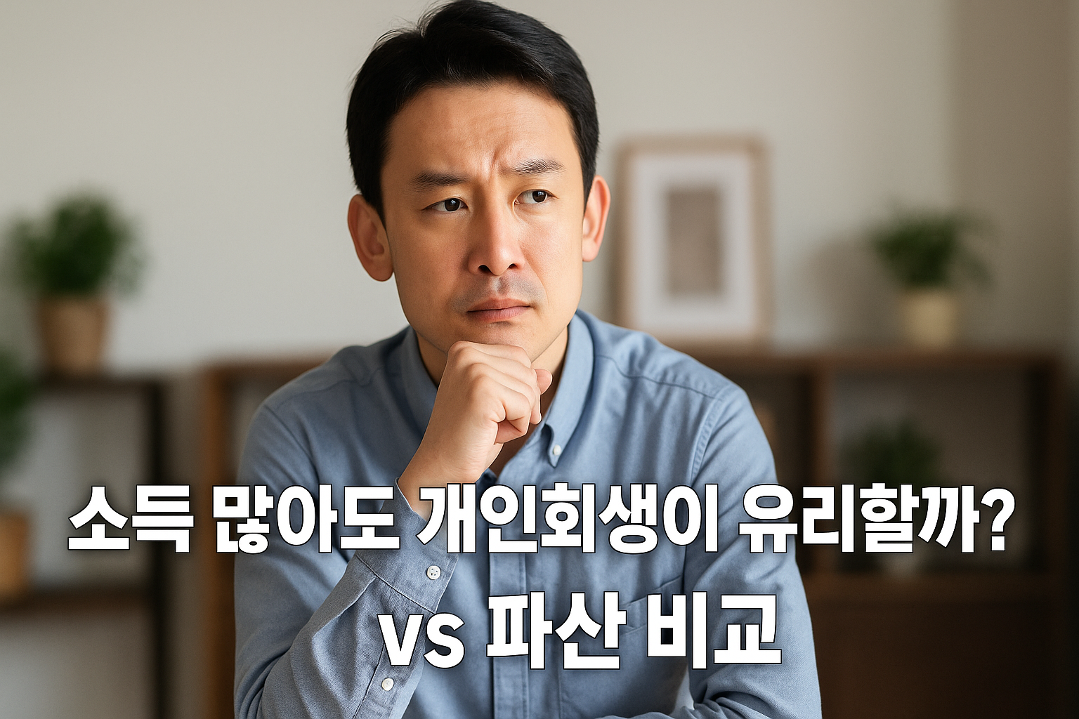 소득 많아도 개인회생이 유리할까? vs 파산 비교 관련 이미지