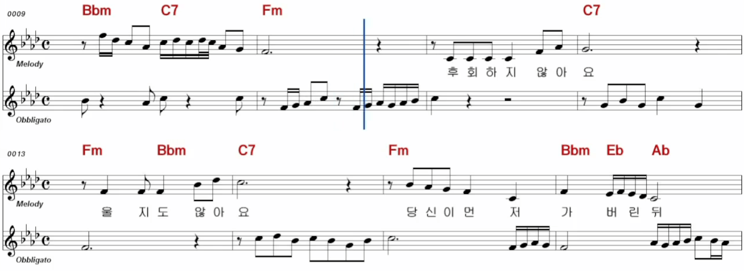 박진도(배호) 안녕 악보