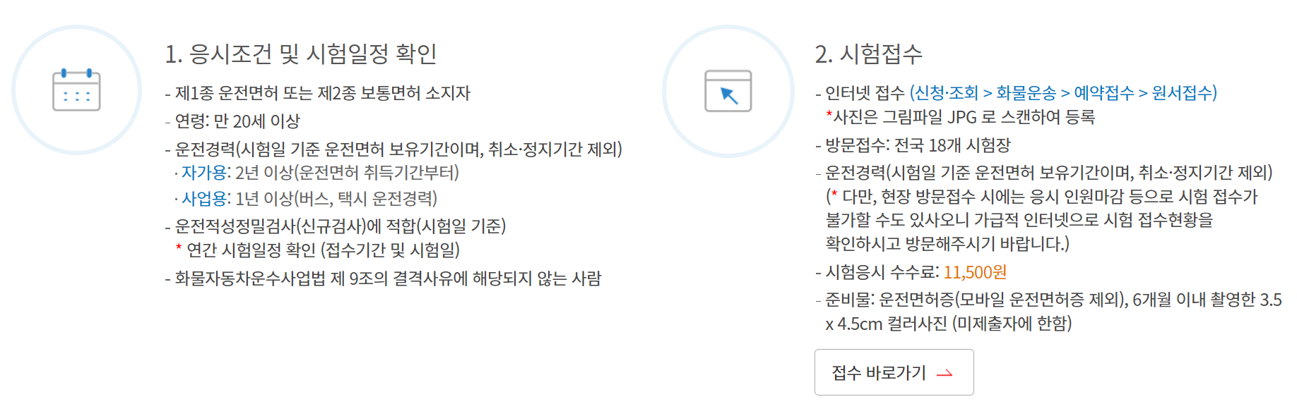 화물운송종사