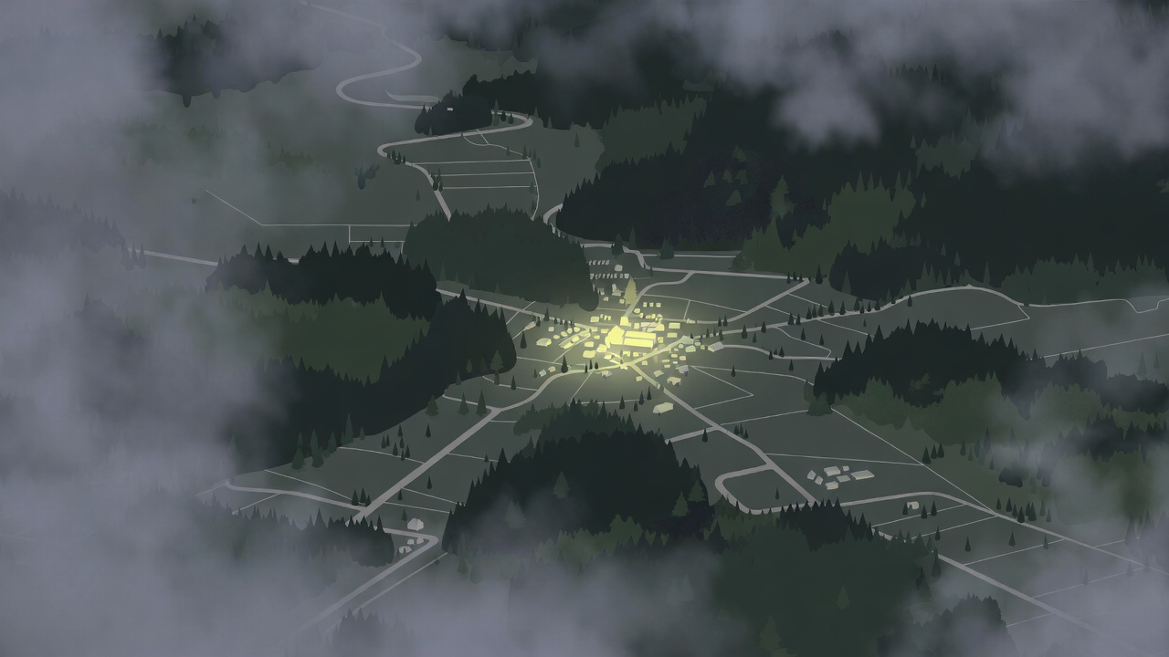 구제역 발병 관련 항공뷰 마을 이미지